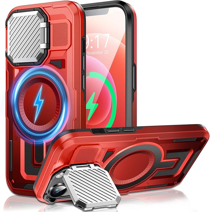 Camera Stand Case for iPhone 12/12 Pro, 2024 Version Military Grade Protective by Unknown