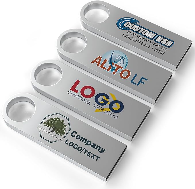 ABLAZE Custom Flash Drive 4GB 10 Pack, Personalized USB by ABLAZEGlobal