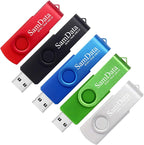 SamData 16GB USB Flash Drives 5 Pack 16GB Thumb Drives Memory Stick Jump Drive by SamData