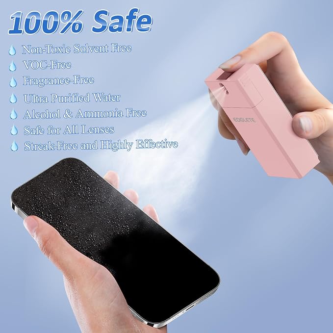 Screen Cleaner Spray and Wipe, Streak-Free Computer Screen Cleaner, Portable - Image 4