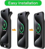 Battery Case for iPhone 15 Pro Max, 12000mAh Rechargeable Portable Charging Case - Image 3