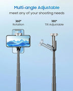 67" Selfie Stick Phone Tripod, All-in-1 Cell Phone Tripod - Image 5