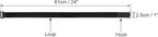 12 Pack 1 x 24 Inches Hook and Loop Reusable Fastening Cable Tie Down Straps by - Image 3