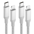 3ft USB C to Lightning Cable 2Pack, Power Delivery USB C iPhone Charger Fast by AceceneUSBChargingCables