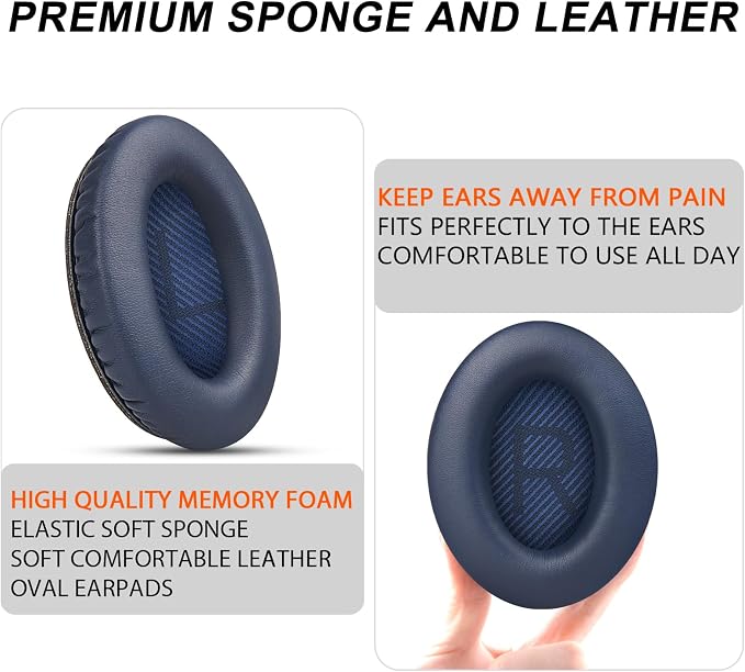 Premium Replacement Ear Pads for Bose QC35 & QC35ii Headphones by GEVO- - Image 5