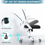 Home Desk Chair with Back Supportive Lumbar Support, Breathable Double Mesh - Image 6