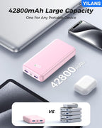 Portable Charger, 42800mAh Power Bank Built-in Cable, 22.5W PD USB C In & Out - Image 5