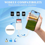 iPhone SD Card Reader USB C, Digital Camera Adapter iPhone 16, Trail Camera SD - Image 2