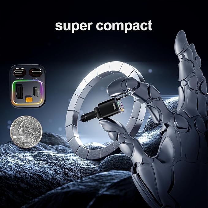 4 in 1 Retractable Car Charger, 69W Car Charger USB C, Cigarette Lighter Adapter - Image 5