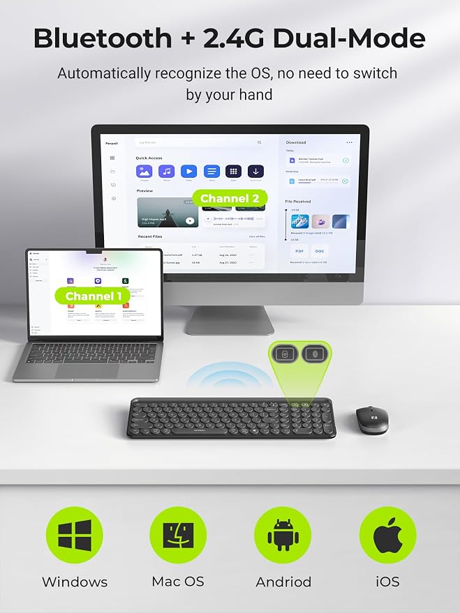 seenda Bluetooth Keyboard and Mouse - Image 2