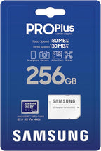 Samsung PRO Plus microSD Memory Card + Adapter, 256GB microSDXC, Full HD & 4K - Image 8