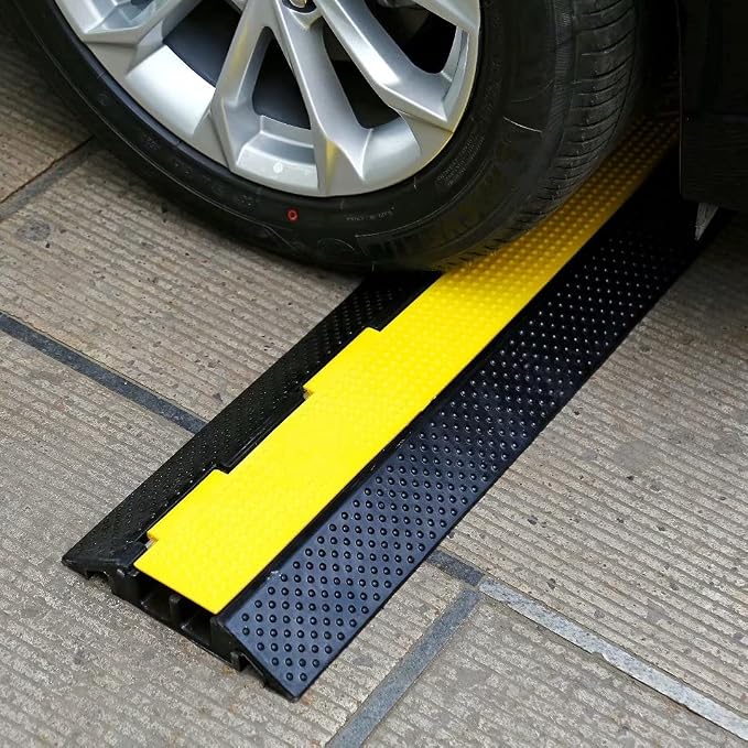 Rubber Cable Ramp Cord Cover Cable Protector Ramps Wire Hose Protective 2 - Image 7