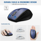 E-YOOSO Wireless Mouse for Laptop, Portable Optical Computer Mouse, 6 Buttons - Image 4