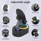 Wireless Induction Audio Bluetooth Speaker 5in1 Phone Holder Emergency - Image 5