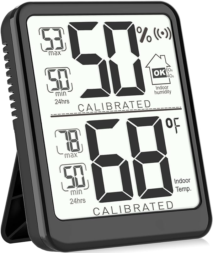 Antonki Room Thermometer, Digital Small Hygrometer Indoor Thermometer Humidity by Antonki