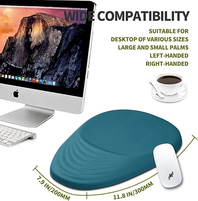 Hokafenle Ergonomic Mouse Pad Wrist Support, Terraced Slope Carpal Tunnel Wrist - Image 4