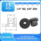 15 Pcs 5/8" Drill Hole, 1/4" ID Silicone Rubber Grommets - Image 9