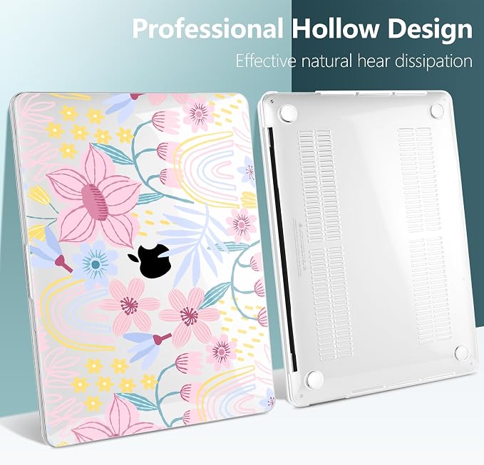 TWOLSKOO Compatible with MacBook Pro 13 inch Case 2023-2016 A2338 M2/M1 A2251 - Image 5