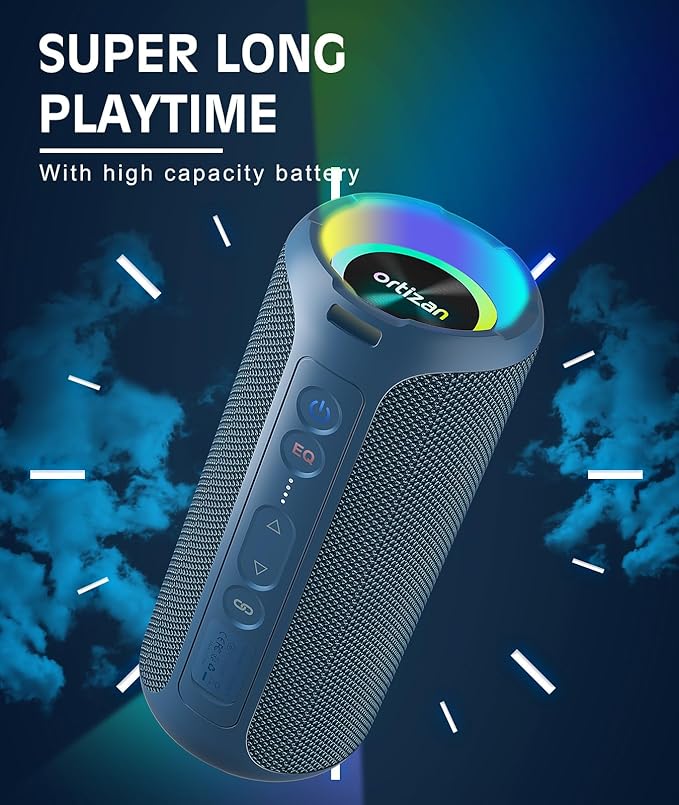 Ortizan Bluetooth Speaker, IPX7 Waterproof, Portable Speakers - Image 5