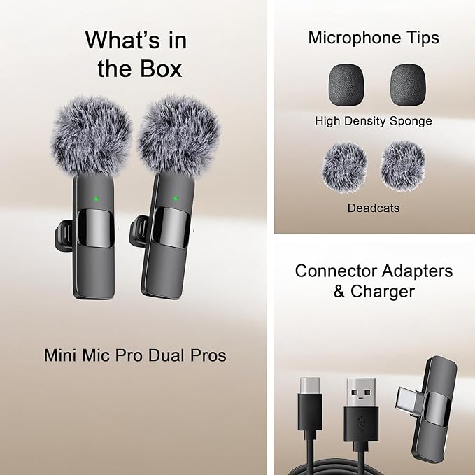 Mini Mic Pro – #1 Microphone for iPhone & Android, Wireless Mini Microphone - Image 6