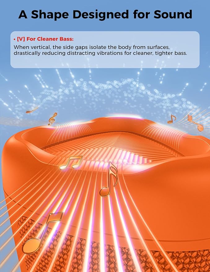 Bluetooth Speaker, 20W HD Sound, Portable Wireless, IPX5 Waterproof, - Image 9