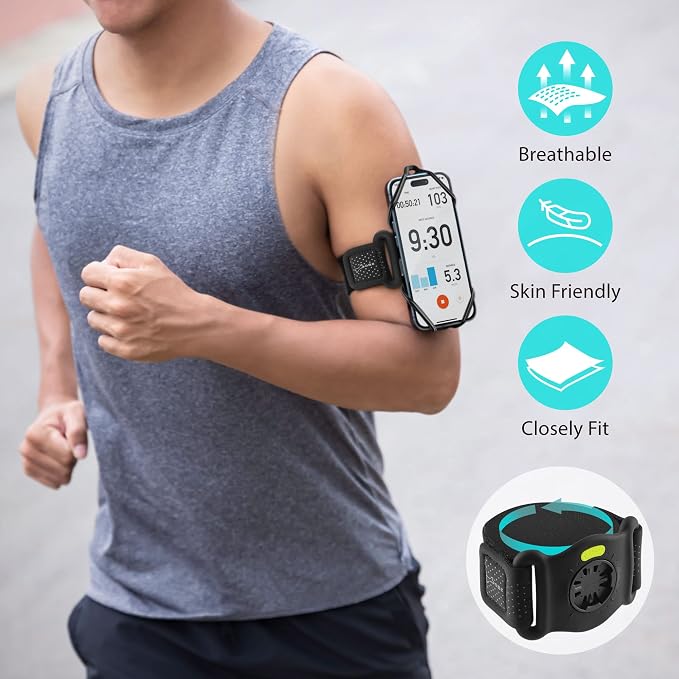 BONE Run + Bike Tie Connect Kit 2, 2-in-1 Running & Bike Phone Holder, - Image 7