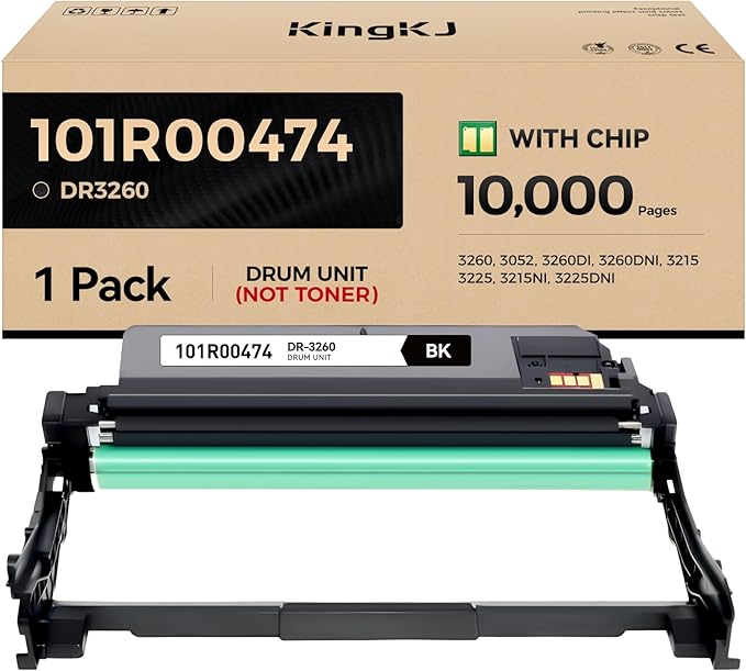 101R00474 Drum UnitBlack 1-Pack High-Yield Replacement by KingKJInkToner