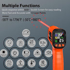 Infrared Temperature Gun -58°F to 1796°F, Dual-Mode Thermometer Gun - Image 3