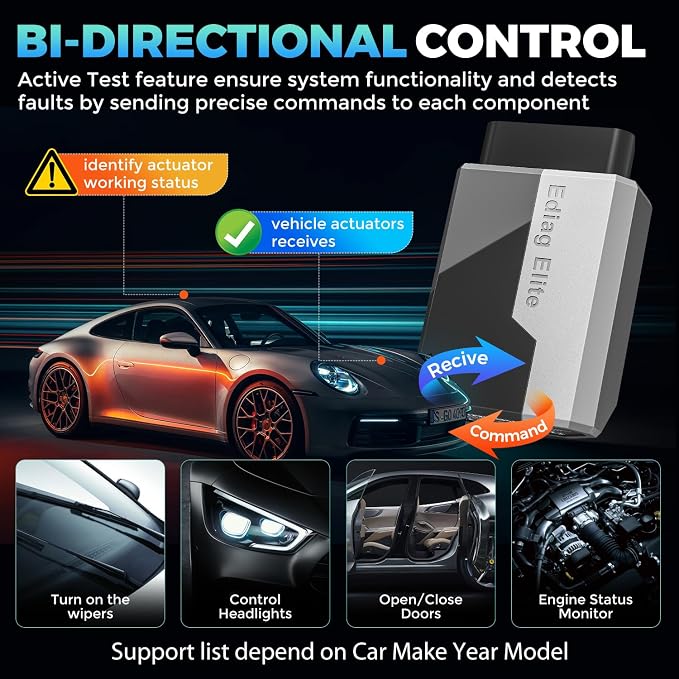 KINGBOLEN Ediag Elite OBD2 Scanner Bluetooth, Bi-Directional Control Scanner - Image 3