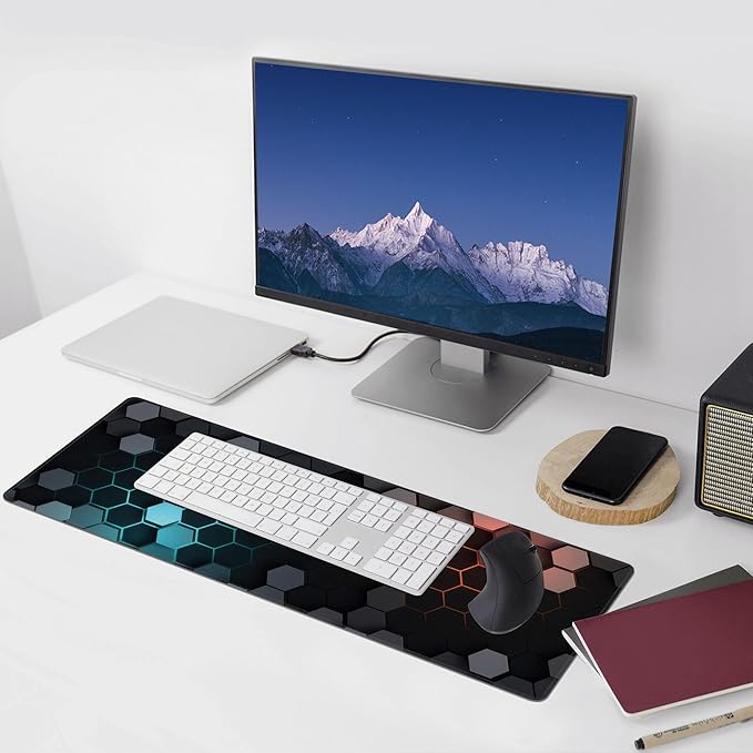 Hexagon Honeycomb Large Mouse Pad, Gaming Keyboard Desk Pad, Extended Mouse Mat - Image 6