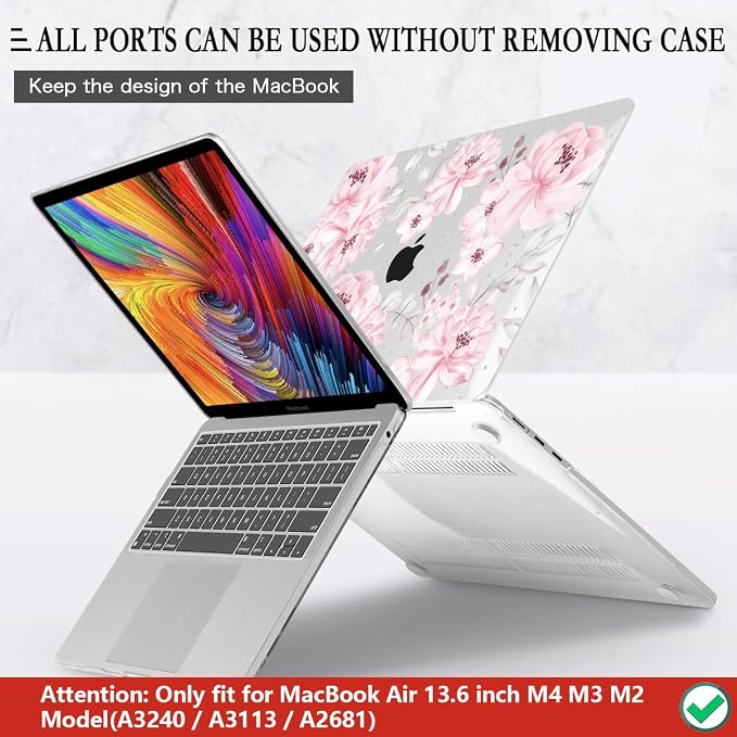 CISSOOK Compatible with MacBook Air 13.6 inch Case M4 M3 M2 Chip 2025 2024 2023 - Image 5