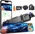 Mirror Dual Dash Camera, 4K and 1080P Dash Cam by Unknown