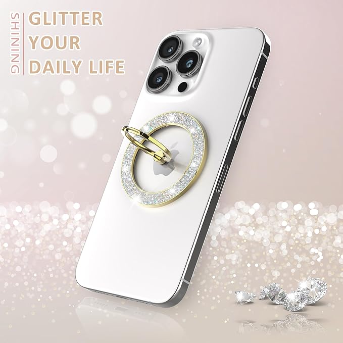 Magnetic Phone Ring Holder for MagSafe, Magnetic Phone Grip for iPhone - Image 2