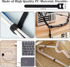 311Pcs Cable Management Organizer Kit 4 Cable Sleeve Split, 53Cable Clips - Image 7