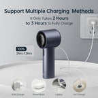 JISULIFE Portable Handheld Fan, Speed Adjustable Turbo Mini and 3600mAh Battery - Image 7