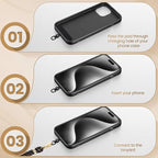 Marble Silicone Beaded Phone Wrist Strap, Cellphone Lanyard - Image 3