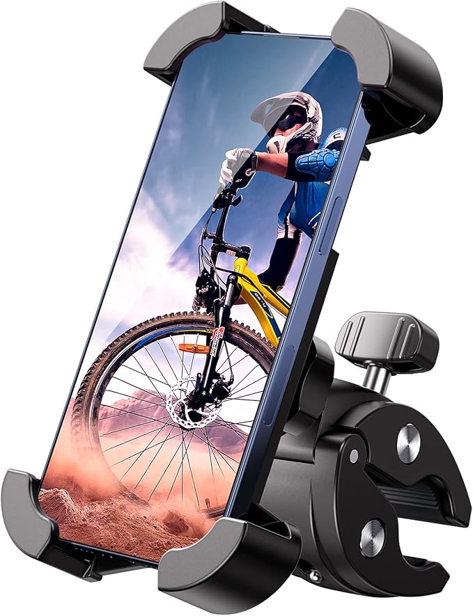 Universal Bike Phone Mount, Motorcycle Phone Holder-Sturdy and Secure, One-Hand by Uniwit