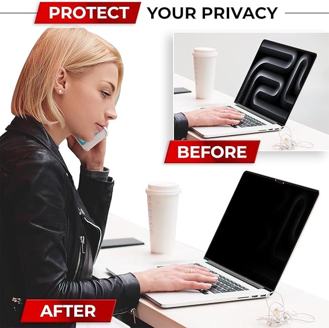 Magnetic Privacy Screen for MacBook Pro 16 Inch Removable Laptop Privacy Filter - Image 6