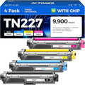TN227 Toner Cartridge Set 4-Pack Replacement by JCTONER