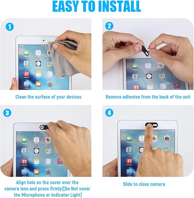 Webcam Cover Slide, Ultra Thin Phone Camera Cover, Camera Cover Blocker - Image 7