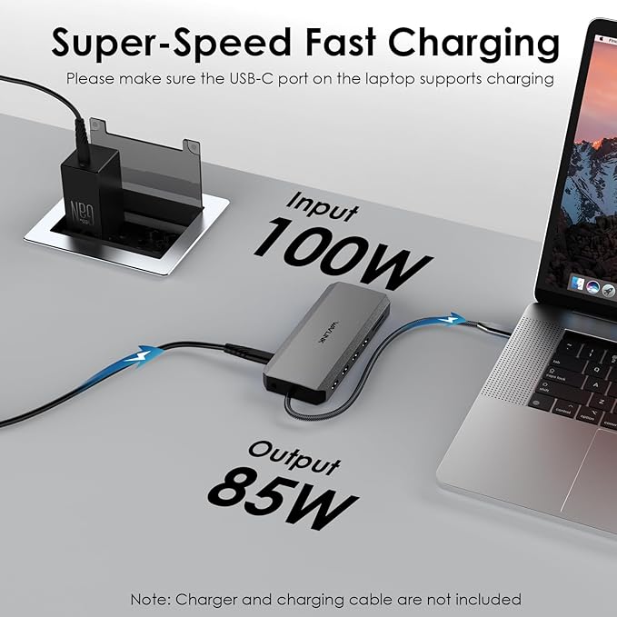 WAVLINK USB C Docking Station Dual Monitor, USB-C Hub Laptop Triple Display - Image 5
