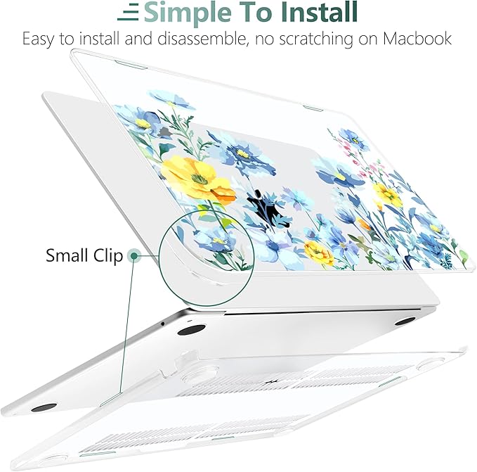 TWOLSKOO Compatible with M4 MacBook Air 15 inch Case 2025-2023 Released Model - Image 4