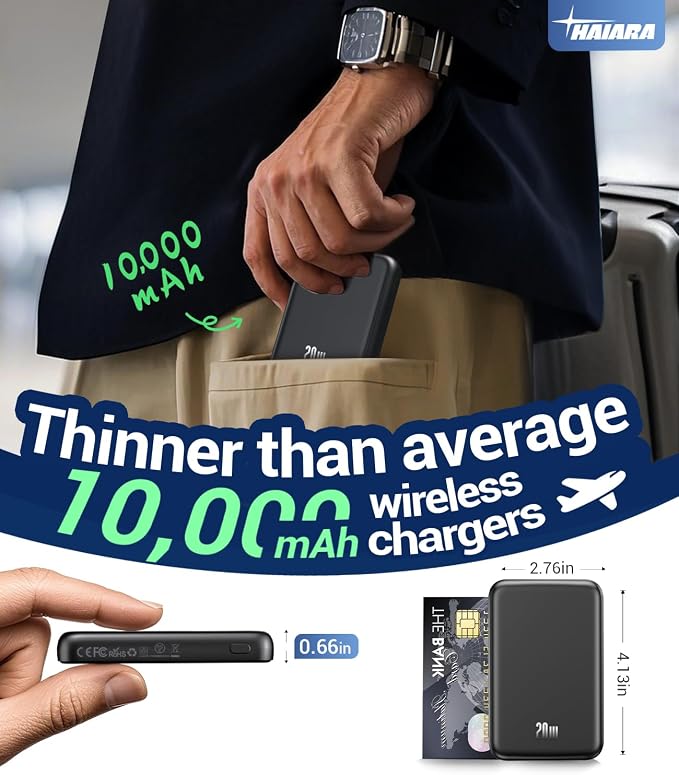 for Magsafe Battery Pack, 10000mAh Magnetic Portable Charger - Image 2