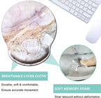Mouse Pad with Wrist Support, Ergonomic Mouse Pad with Memory Foam Wrist Rest - Image 3