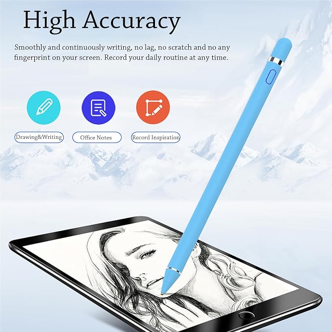DOGAIN Active Stylus Pen for Touchscreen, iPad Pencil 1.5mm Fine Point Pen - Image 4
