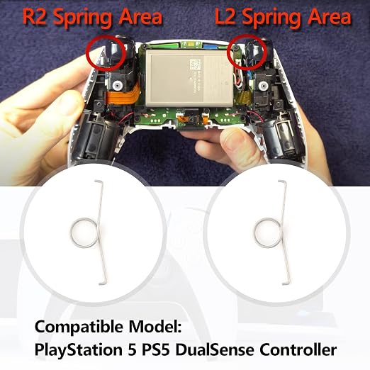 4Pcs for PS5 L2 R2 Trigger Button Springs for Sony PlayStation 5 PS5 Metal - Image 4