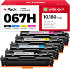 067H 067 Toner Cartridge Set 4-Pack MF656Cdw MF654Cdw High Capacity Compatible by JCTONER