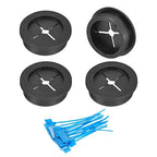 uxcell 4Pcs Cable Cord Grommet, 1-3/8" Rubber Desk Grommets Wire Pass Through by uxcell