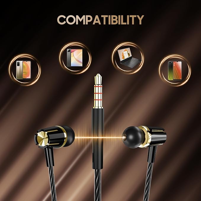 Rayleigh Wired Earbuds 5 Pack, Earbuds Headphones - Image 6