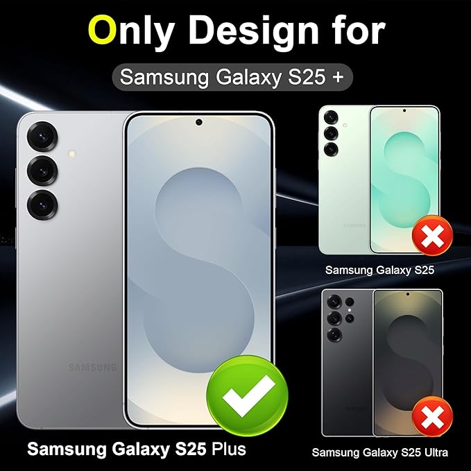 YWXTW Camera Lens Protector for Samsung Galaxy S25+ Plus Accessories 9H - Image 2